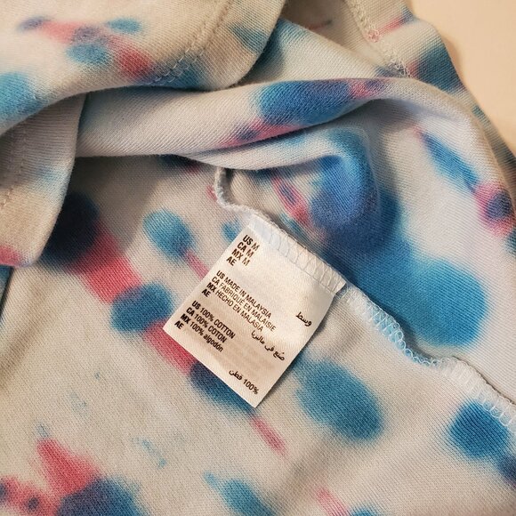 Karen Scott Women's Tie Dye Long sleeve Round neck t-shirt 100% Cotton size M. - Picture 10 of 11